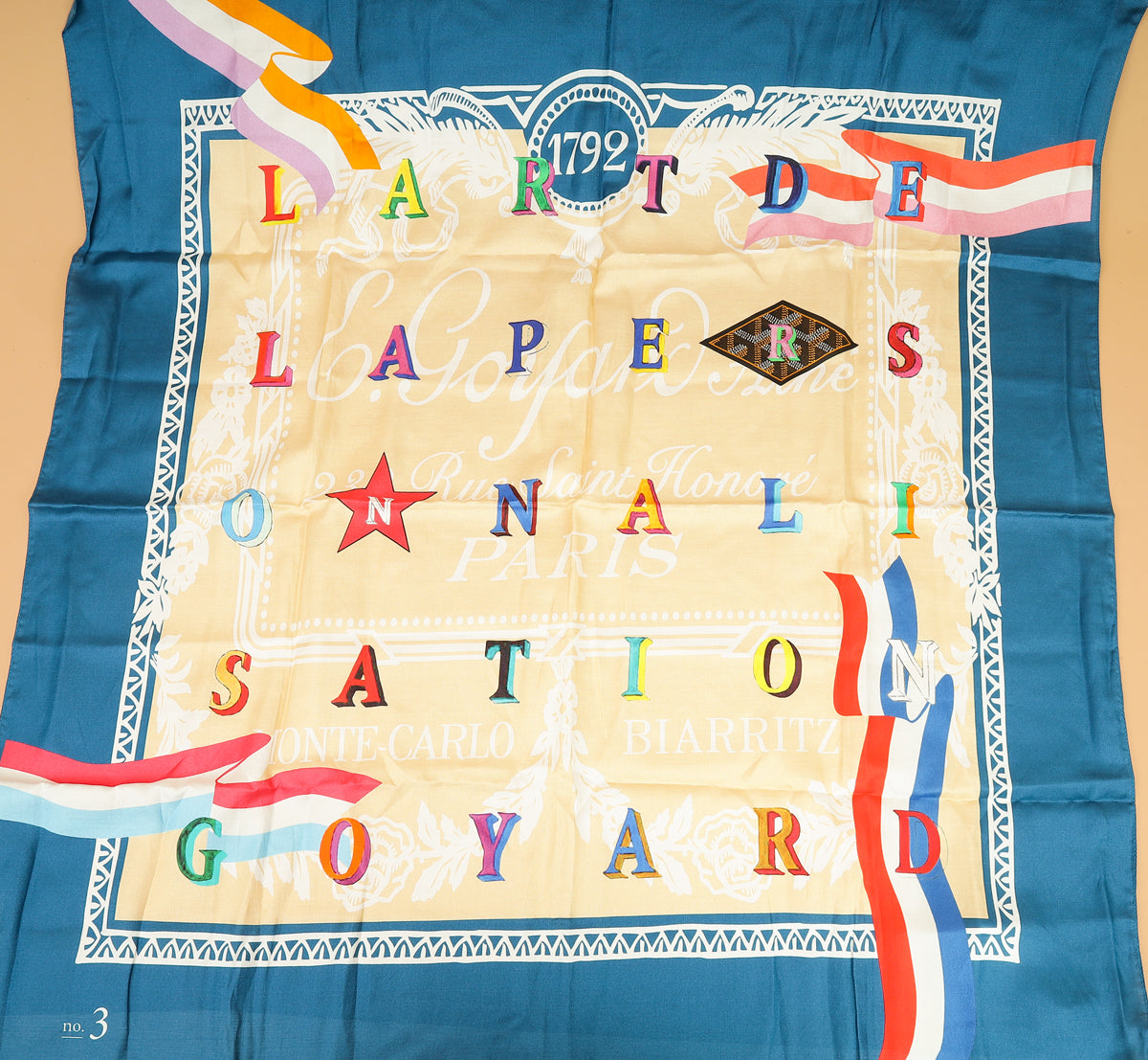 Goyard Multicolor “L’art De La Personnalisation Goyard” Scarf N°3-Goyard-THE CLOSET