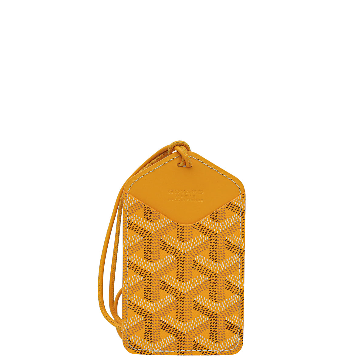 Goyard Yellow Goyardine Luggage Tag-Goyard-THE CLOSET
