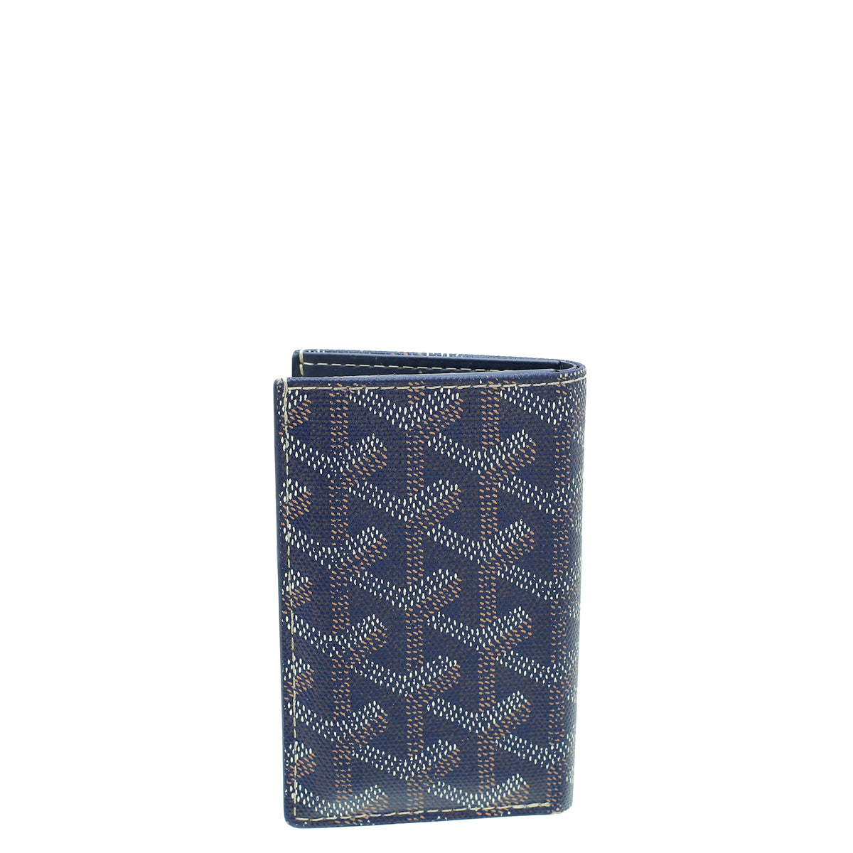 Goyard Navy Blue Goyardine Saint Marc Wallet-Goyard-THE CLOSET