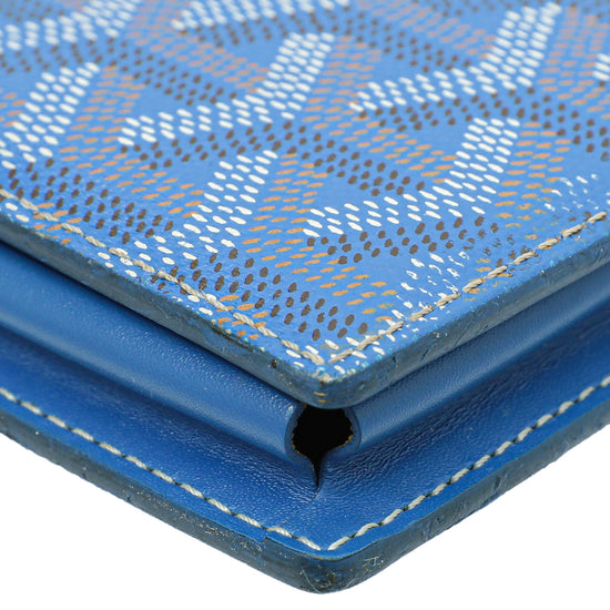 Goyard Blue Goyardine Saint-Lambert Wallet