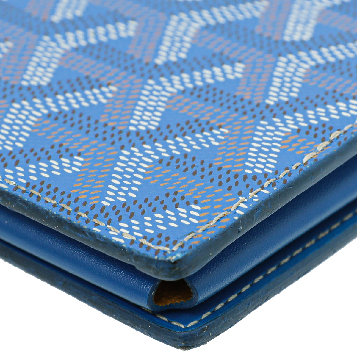 Goyard Blue Goyardine Saint-Lambert Wallet