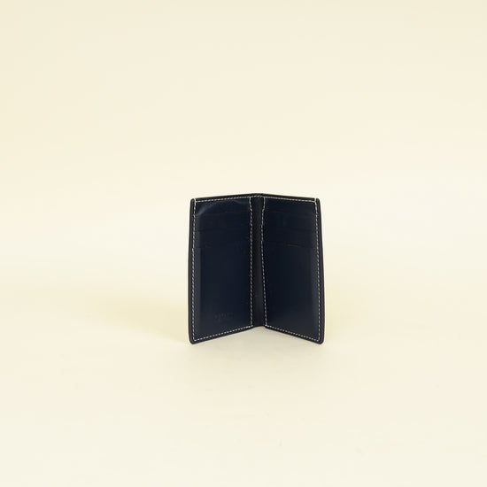 Goyard Navy Blue Goyardine Saint Pierre Card Wallet