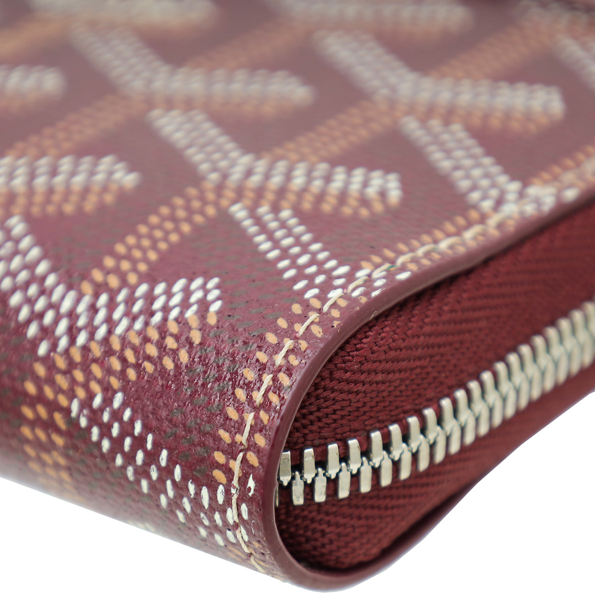 Goyard Burgundy Goyardine Matignon PM Wallet