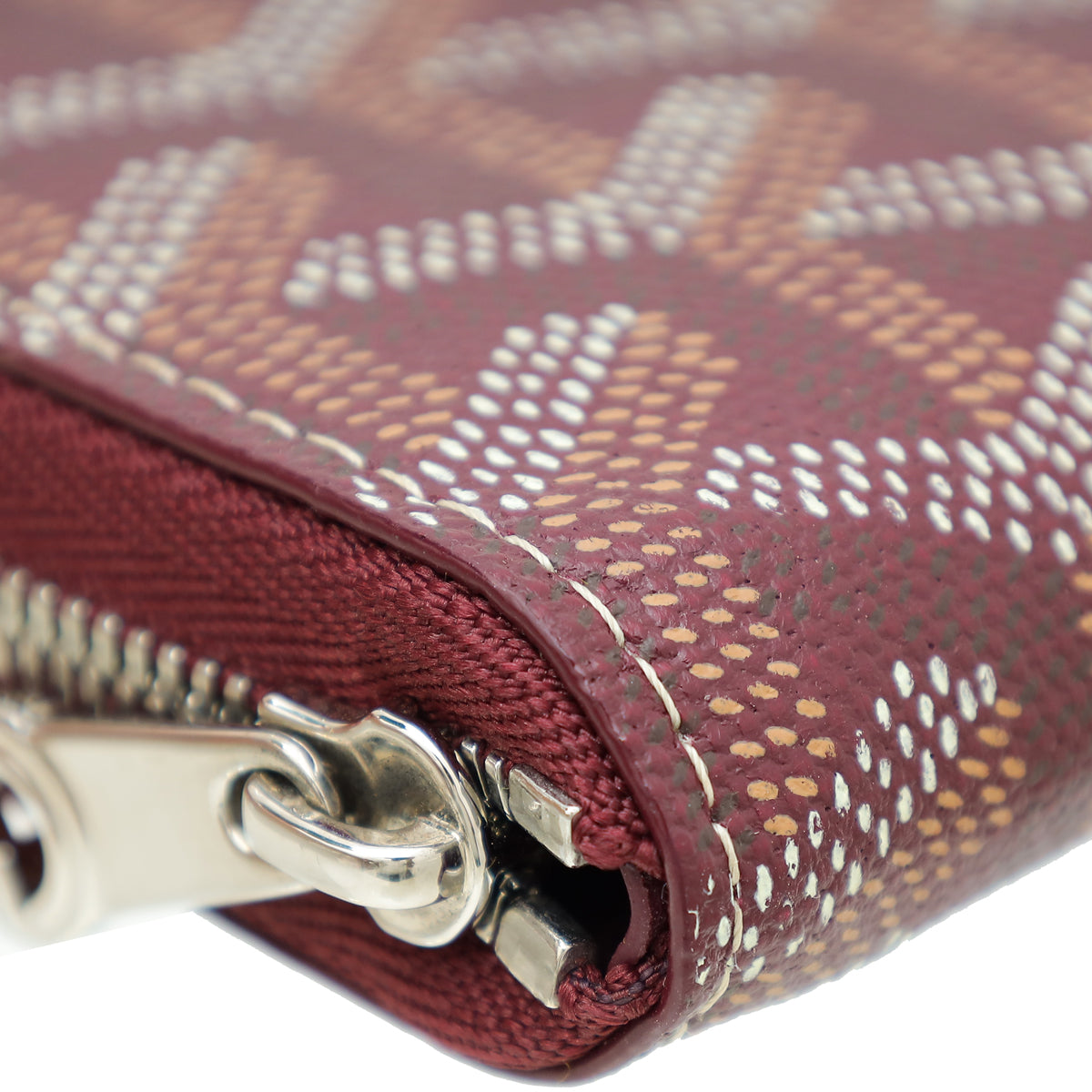 Goyard Burgundy Goyardine Matignon PM Wallet