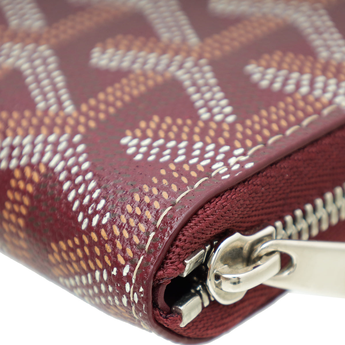 Goyard Burgundy Goyardine Matignon PM Wallet