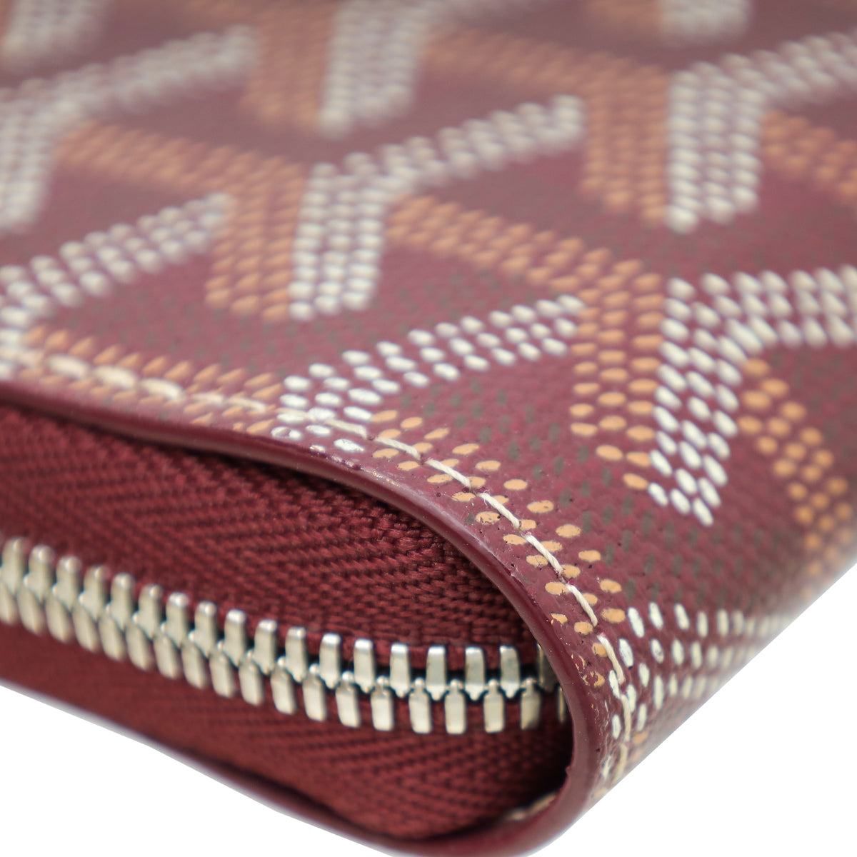 Goyard Burgundy Goyardine Matignon PM Wallet