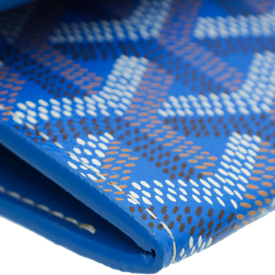 Goyard Sky Blue Goyardine Marigny Wallet