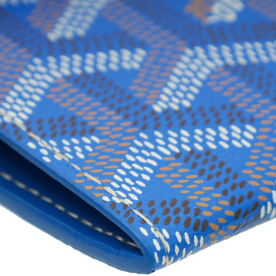 Goyard Sky Blue Goyardine Marigny Wallet