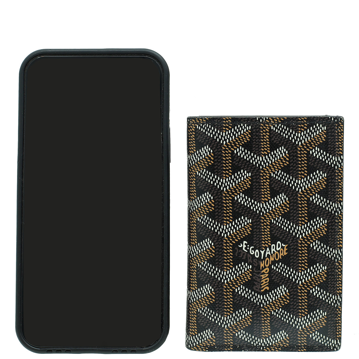 Goyard Black Goyardine Saint-Pierre Card Wallet-Goyard-THE CLOSET