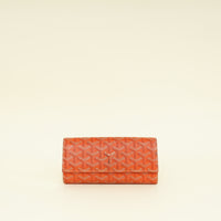 Goyard Orange Goyardine Varenne Continental Wallet