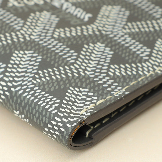Goyard Gray Goyardine Saint Pierre Card Holder W/ Leopard Paint-Goyard-THE CLOSET