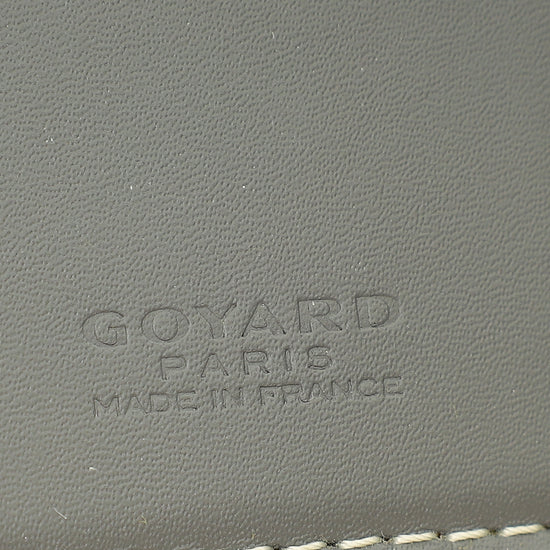 Goyard Gray Goyardine Saint Pierre Card Holder W/ Leopard Paint-Goyard-THE CLOSET