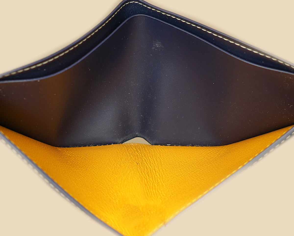 Goyard Navy Goyardine Victoire Wallet-Goyard-THE CLOSET