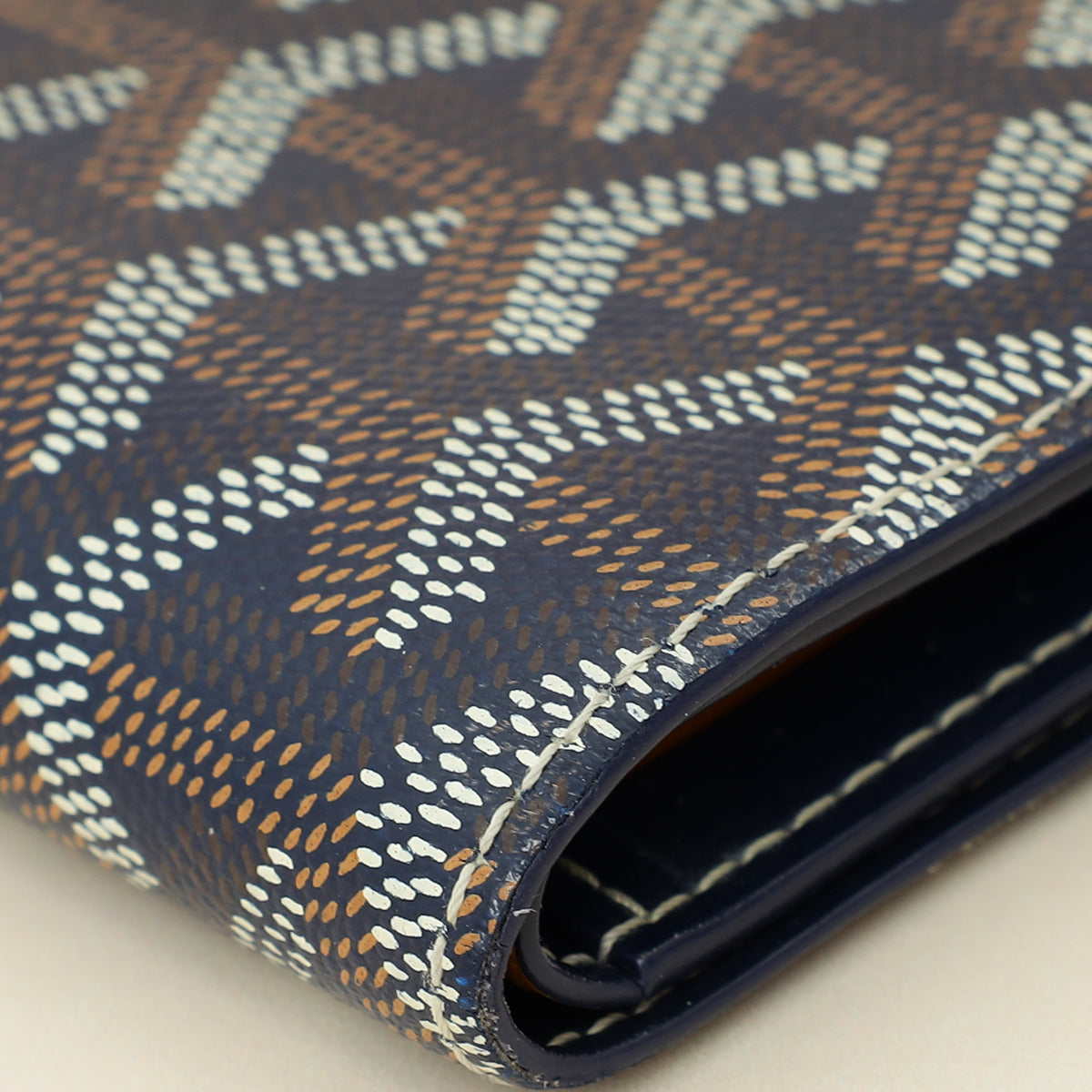 Goyard Navy Goyardine Victoire Wallet-Goyard-THE CLOSET