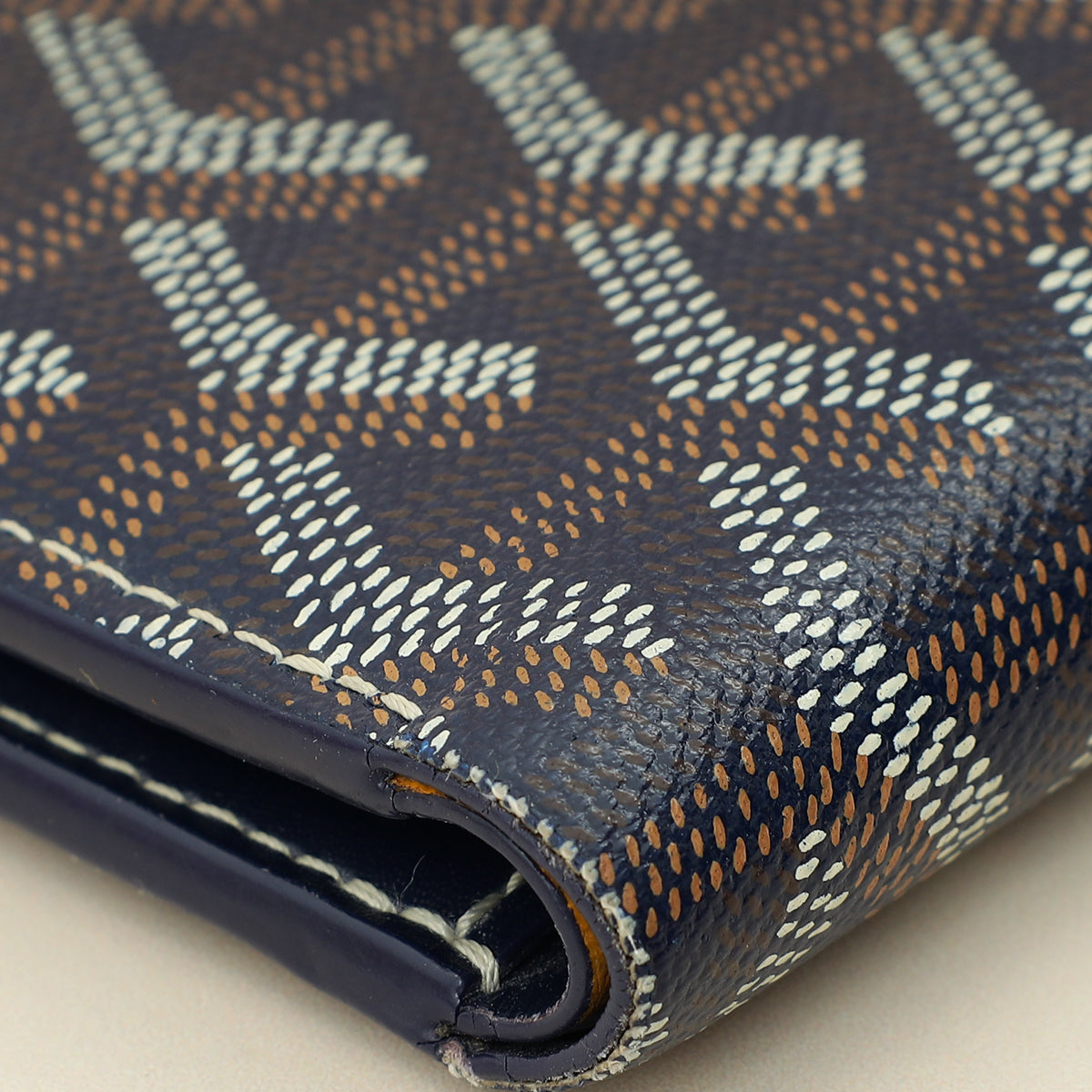 Goyard Navy Goyardine Victoire Wallet-Goyard-THE CLOSET