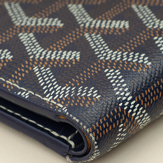 Goyard Navy Goyardine Victoire Wallet-Goyard-THE CLOSET