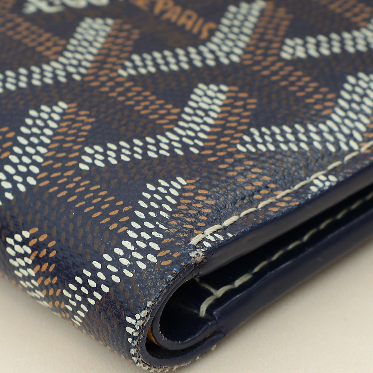 Goyard Navy Goyardine Victoire Wallet-Goyard-THE CLOSET