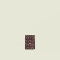 Goyard Burgundy Goyardine Saint Pierre Card Holder