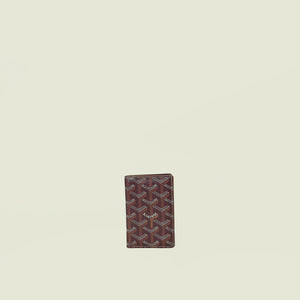 Goyard Burgundy Goyardine Saint Pierre Card Holder