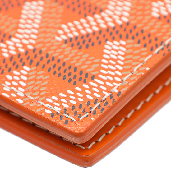 Goyard Orange Goyardine Saint Pierre Wallet