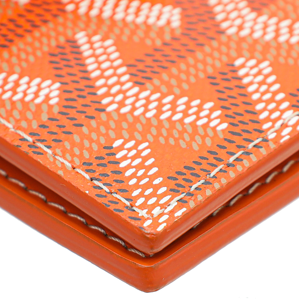 Goyard Orange Goyardine Saint Pierre Wallet