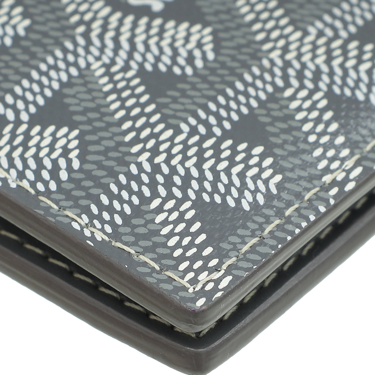 Goyard Grey Goyardine Saint Pierre Card Wallet