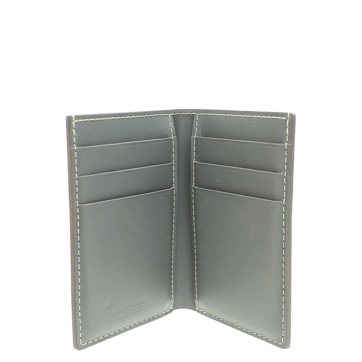 Goyard Grey Goyardine Saint Pierre Card Wallet