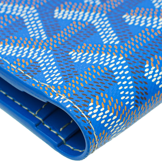 Goyard Blue Goyardine Saint-Roch Wallet