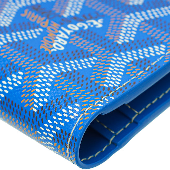 Goyard Blue Goyardine Saint-Roch Wallet