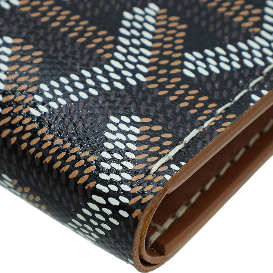 Goyard Brown Goyardine Saint Pierre Card Wallet