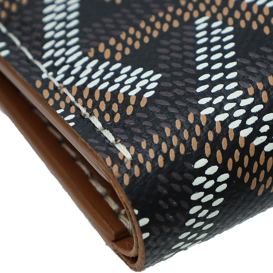 Goyard Brown Goyardine Saint Pierre Card Wallet