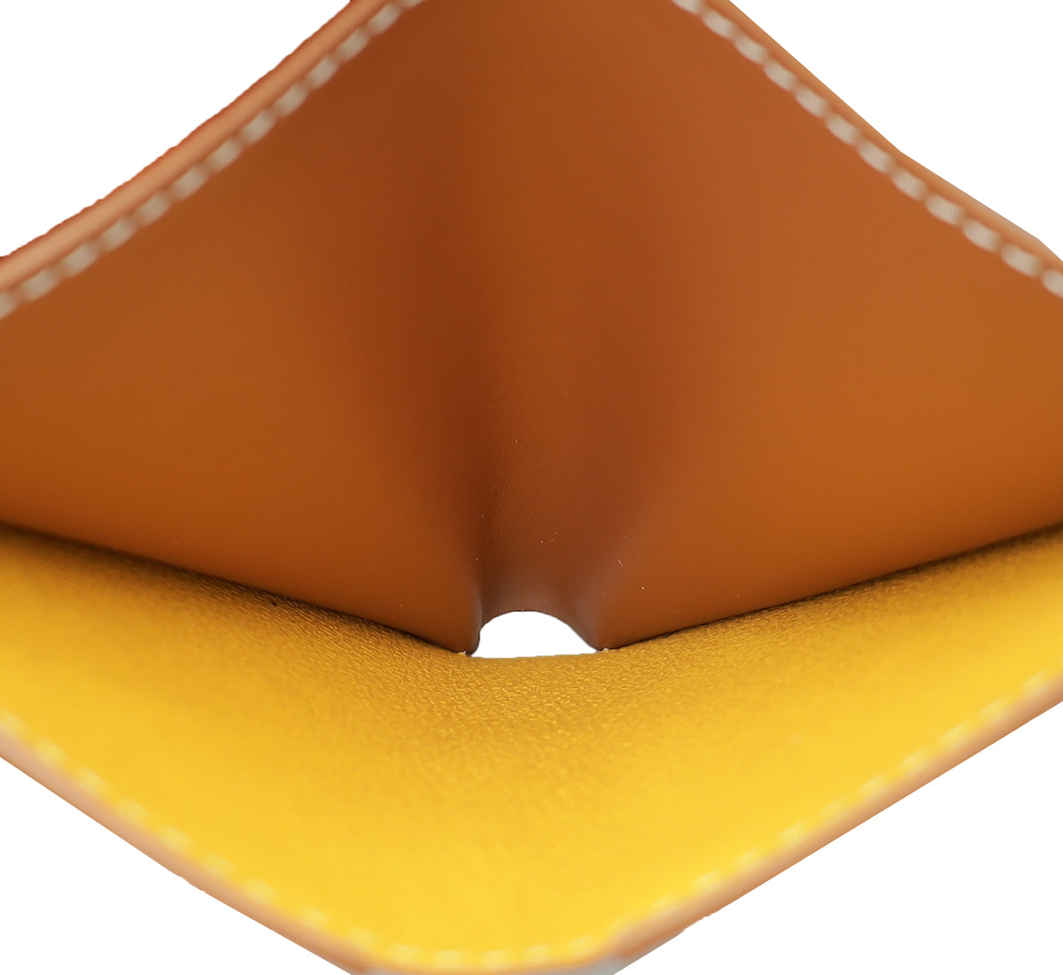 Saint pierre leather card wallet Goyard Yellow in Leather - 33062640