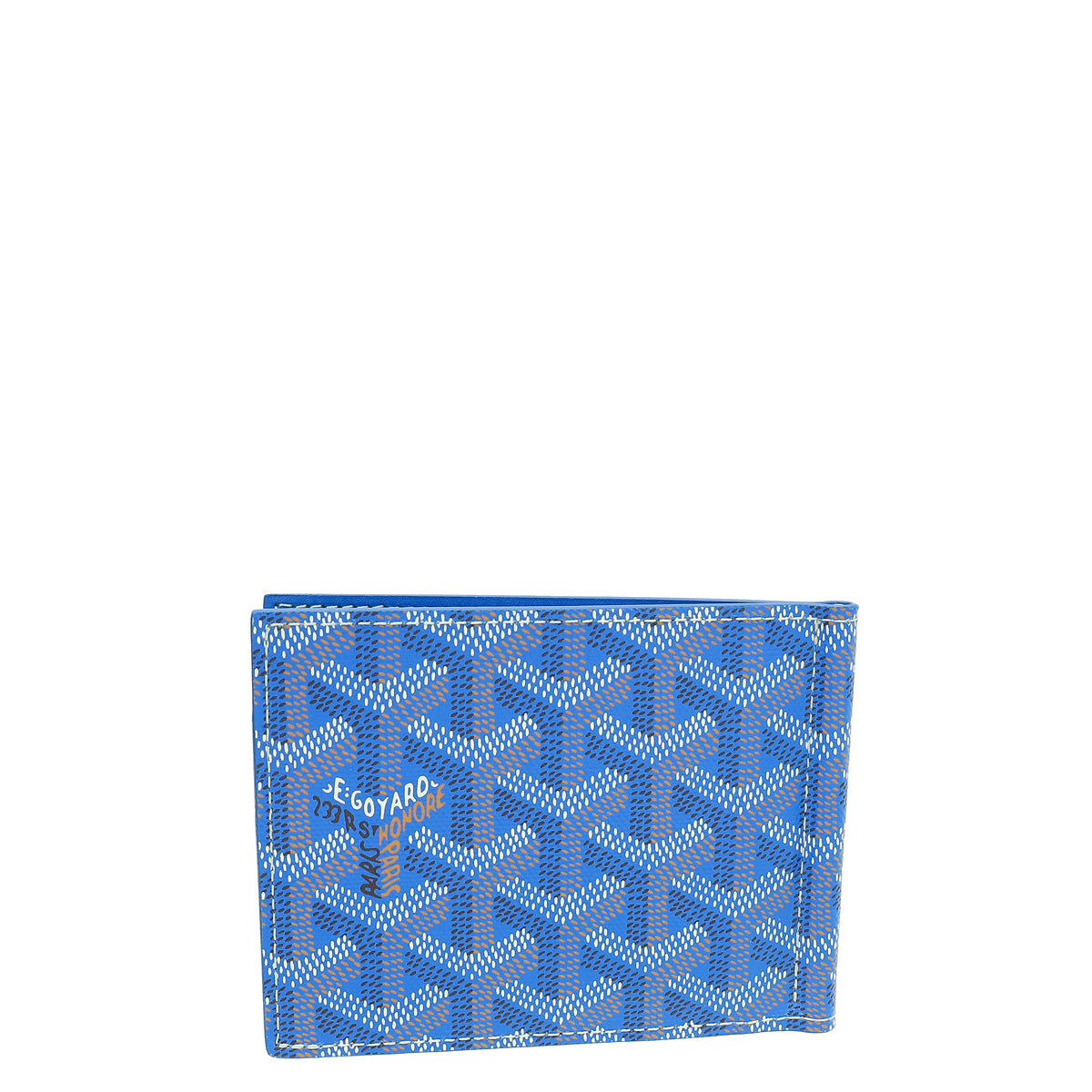 Goyard Blue Goyardine Saint Thomas Bill Fold Wallet-Goyard-THE CLOSET