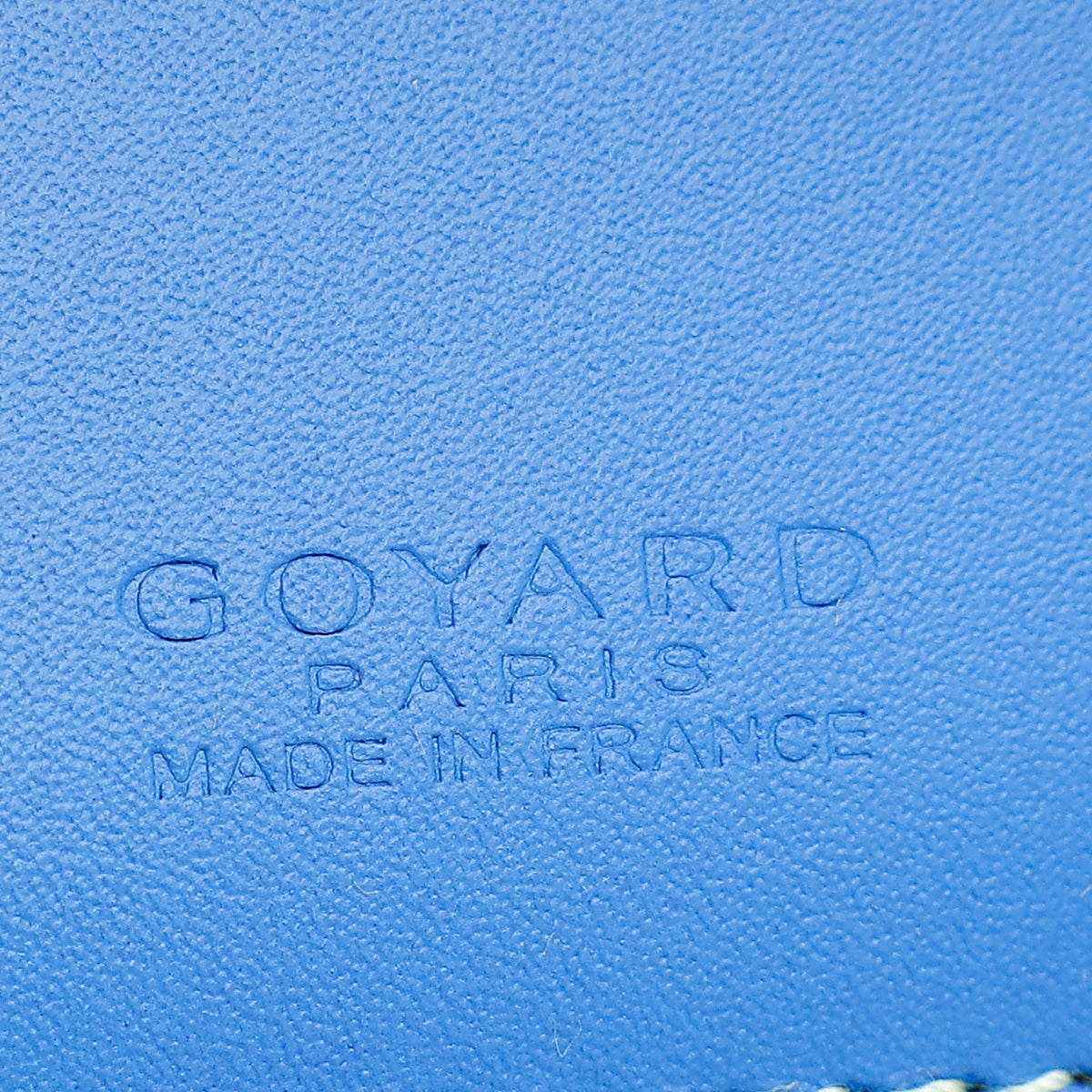 Goyard Blue Goyardine Saint Thomas Bill Fold Wallet