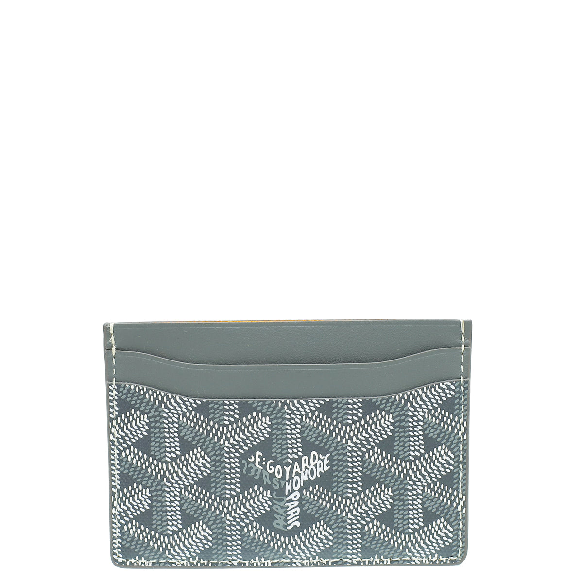 Goyard Gray Goyardine Saint Sulpice Card Holder-Goyard-THE CLOSET