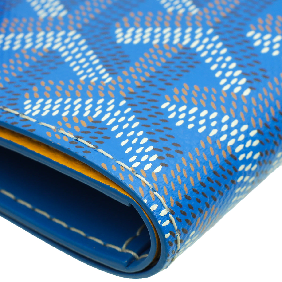 Goyard Blue Goyardine Saint Pierre Card Wallet