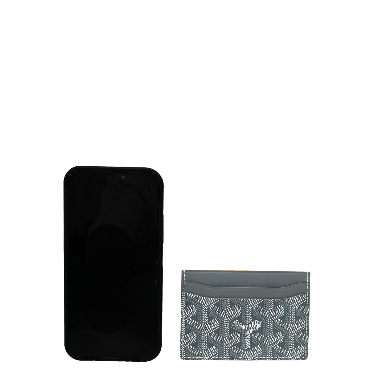 Goyard Grey Goyardine Saint Sulpice Card Holder-Bvlgari-THE CLOSET