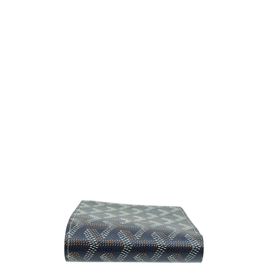 Load image into Gallery viewer, Goyard Navy Blue Goyardine Victoire Wallet

