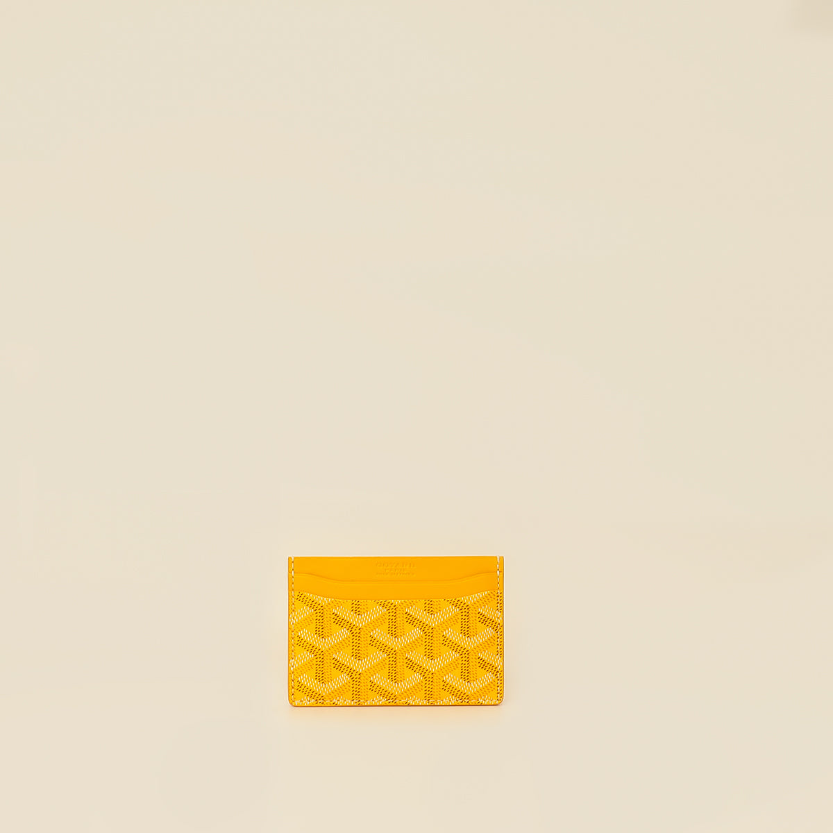 Bifold Wallet Goyard Wallet Yellow Goyard Yellow Goyardine Coated 