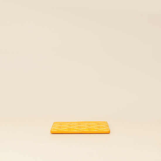Goyard Yellow Goyardine Saint Sulpice Card Holder-Goyard-THE CLOSET