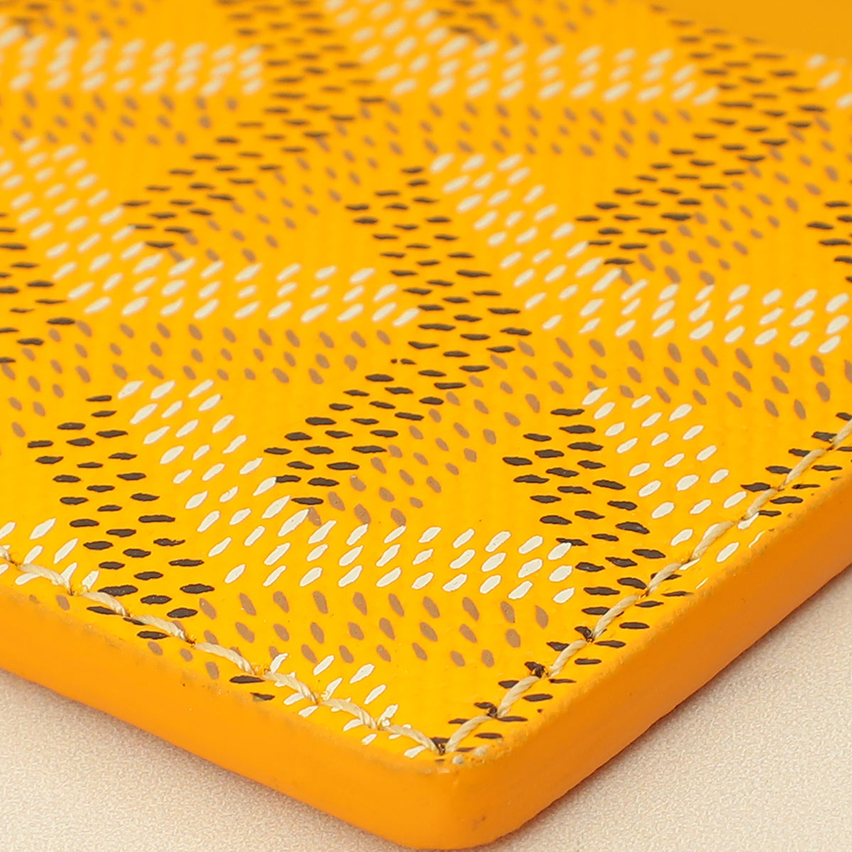 Goyard Yellow Goyardine Saint Sulpice Card Holder-Goyard-THE CLOSET