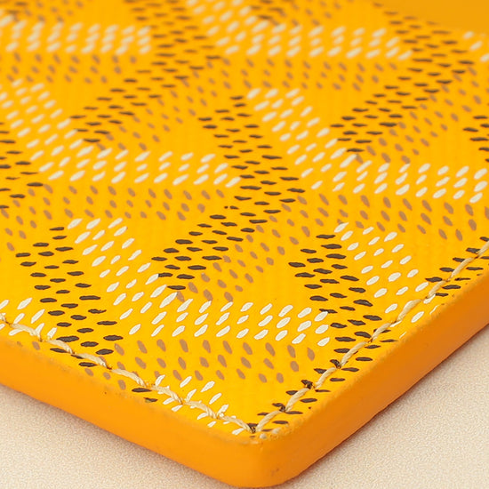 Goyard Yellow Goyardine Saint Sulpice Card Holder-Goyard-THE CLOSET