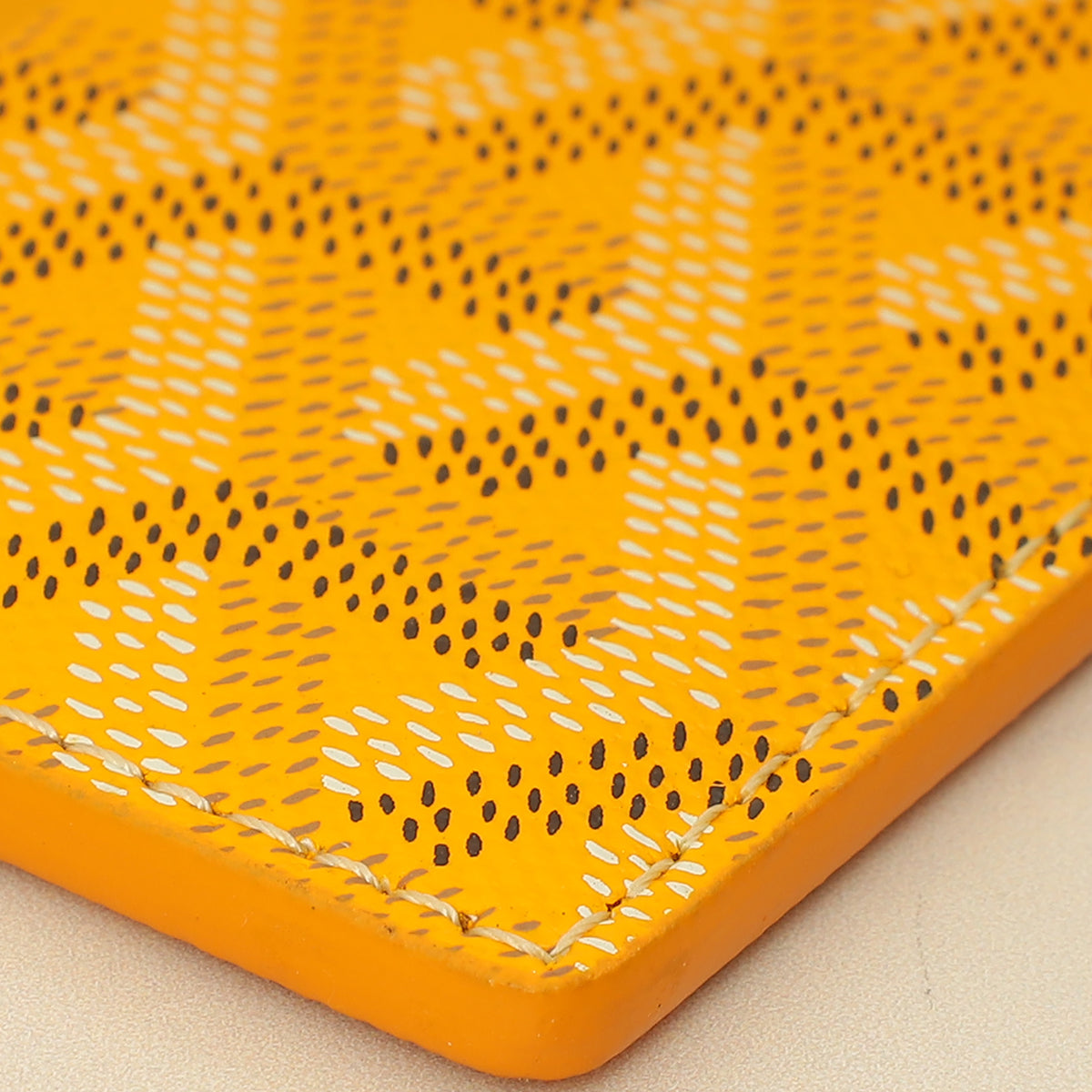 Goyard Yellow Goyardine Saint Sulpice Card Holder-Goyard-THE CLOSET