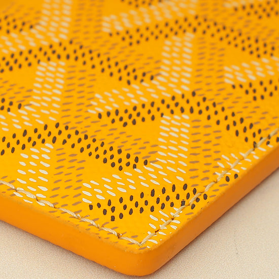 Goyard Yellow Goyardine Saint Sulpice Card Holder-Goyard-THE CLOSET