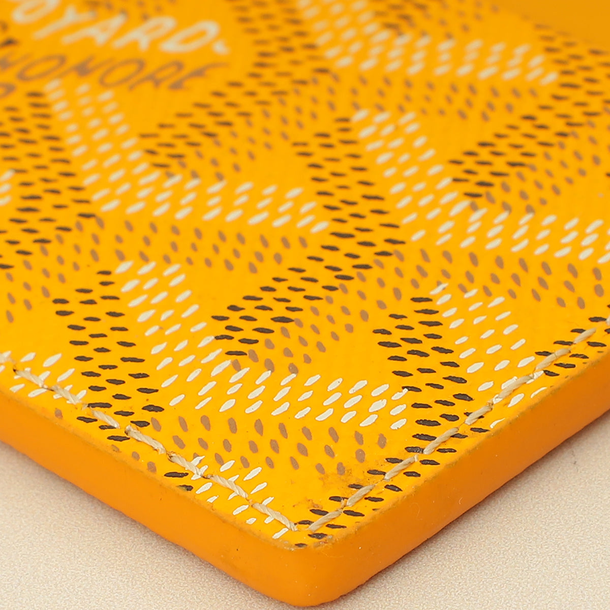 Goyard Yellow Goyardine Saint Sulpice Card Holder-Goyard-THE CLOSET