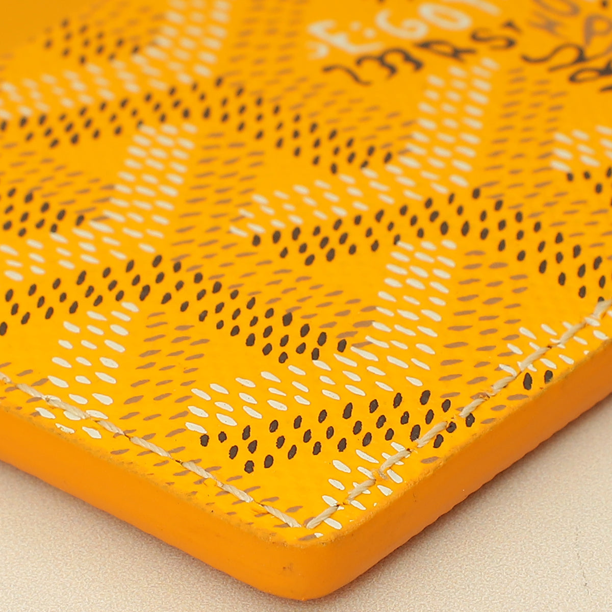 Goyard Yellow Goyardine Saint Sulpice Card Holder-Goyard-THE CLOSET