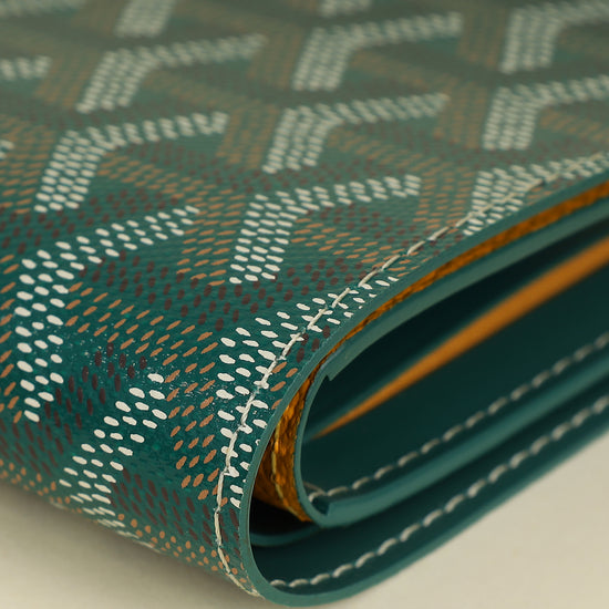 Goyard Green Goyardine Victoire Wallet-Goyard-THE CLOSET