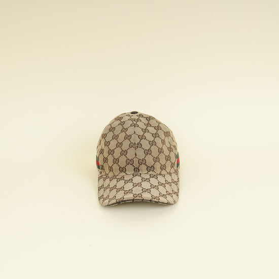 Gucci Ebony GG Web Baseball Hat