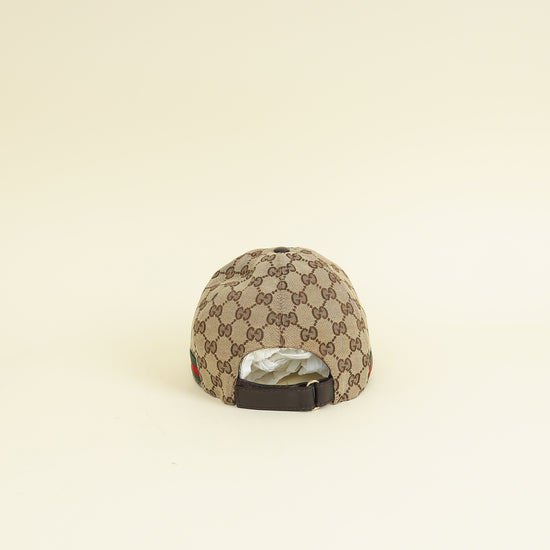 Gucci Ebony GG Web Baseball Hat