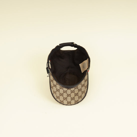 Gucci Ebony GG Web Baseball Hat